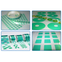 High temperature resistant green polyester ahesive tape die cutting for powder coating