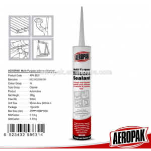 Bonding glass to metal adhesive Neutral silicone sealant