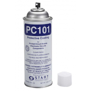 Start International PC101 Conformal Coating, 16 oz Aerosol Can, Amber