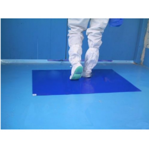 Clean room floor sticky mat for industrial,30 layers,Blue/White PE film