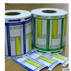 Color full printable adhesive lable in roll