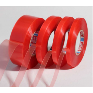 red liner adhesive tape TESA 4965 double side clear fix tape