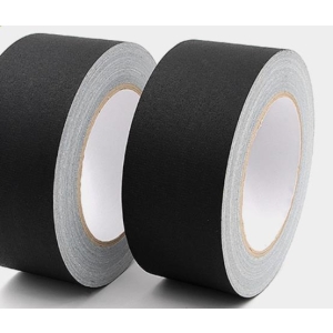 Decorative colorful professional premium grade rubber adhesive 30 yard 2 pack custom black matte cloth gaffer stage gaffers tape