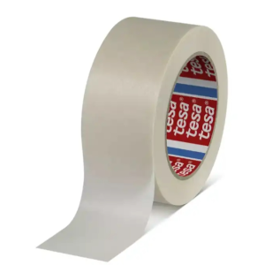 T esa 4331 white high-temperature masking tape featuring a polyester/non-woven backing with a silicone adhesive