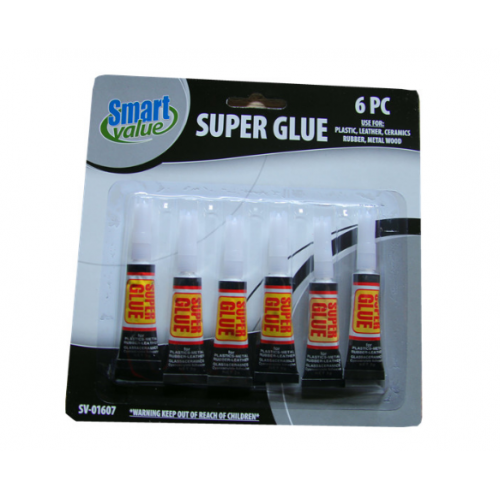 NEW 502 SUPER CYANOACRYLATE GLUE 6PCS PACK