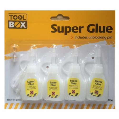 good quality super glue in plastic bottle