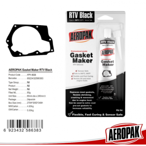 black RTV silicone gasket maker