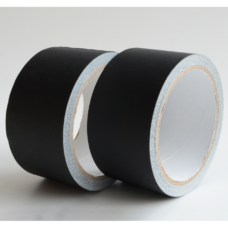 Matt Low Gloss Finish Cloth Black Non-reflective Pro Gaff Gaffers Tape for Entertainment Film Industry