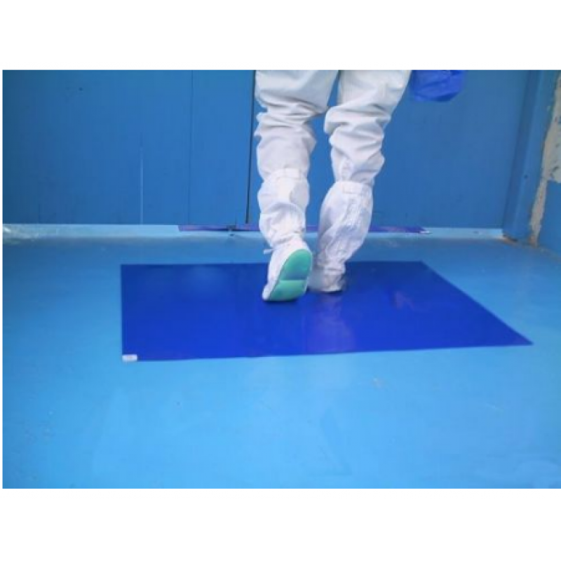 Clean room floor sticky mat for industrial,30 layers,Blue/White PE film