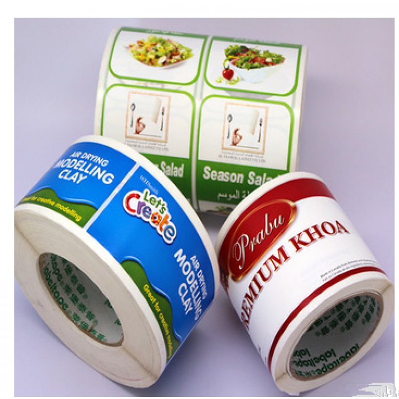 Adhesive label type and custom colorful label,sticker printing