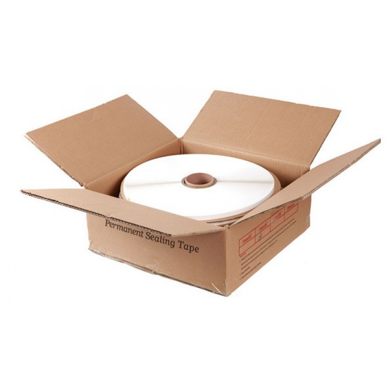 Permanent sealing tape for sealing mailing evenlopes