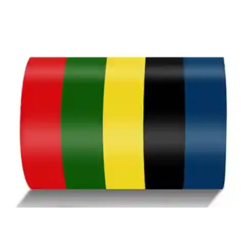 Shiny electrical pvc insulation tape in log rolls